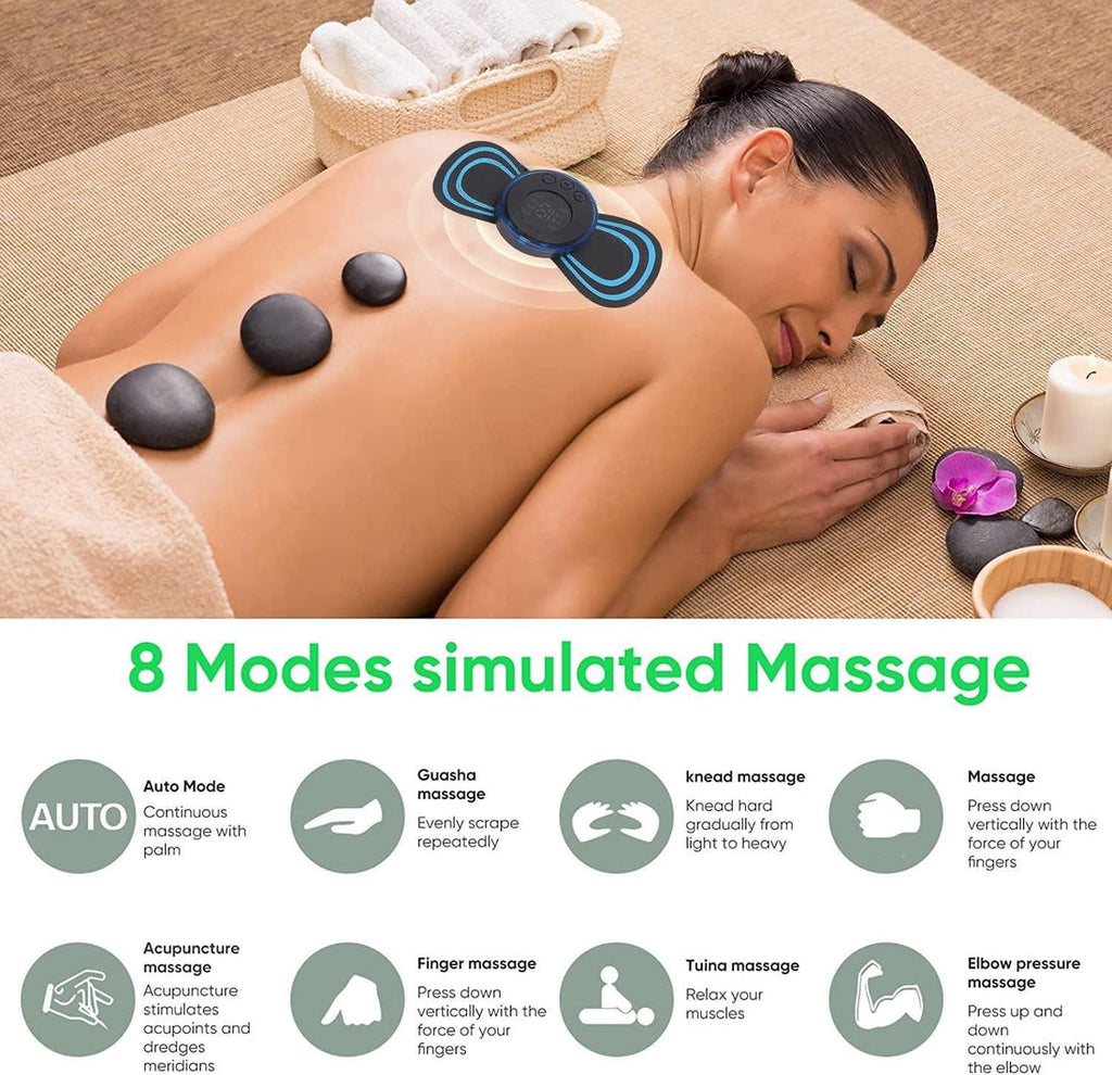 8 in 1 Mode Soothing Butterfly Portable Body Massager