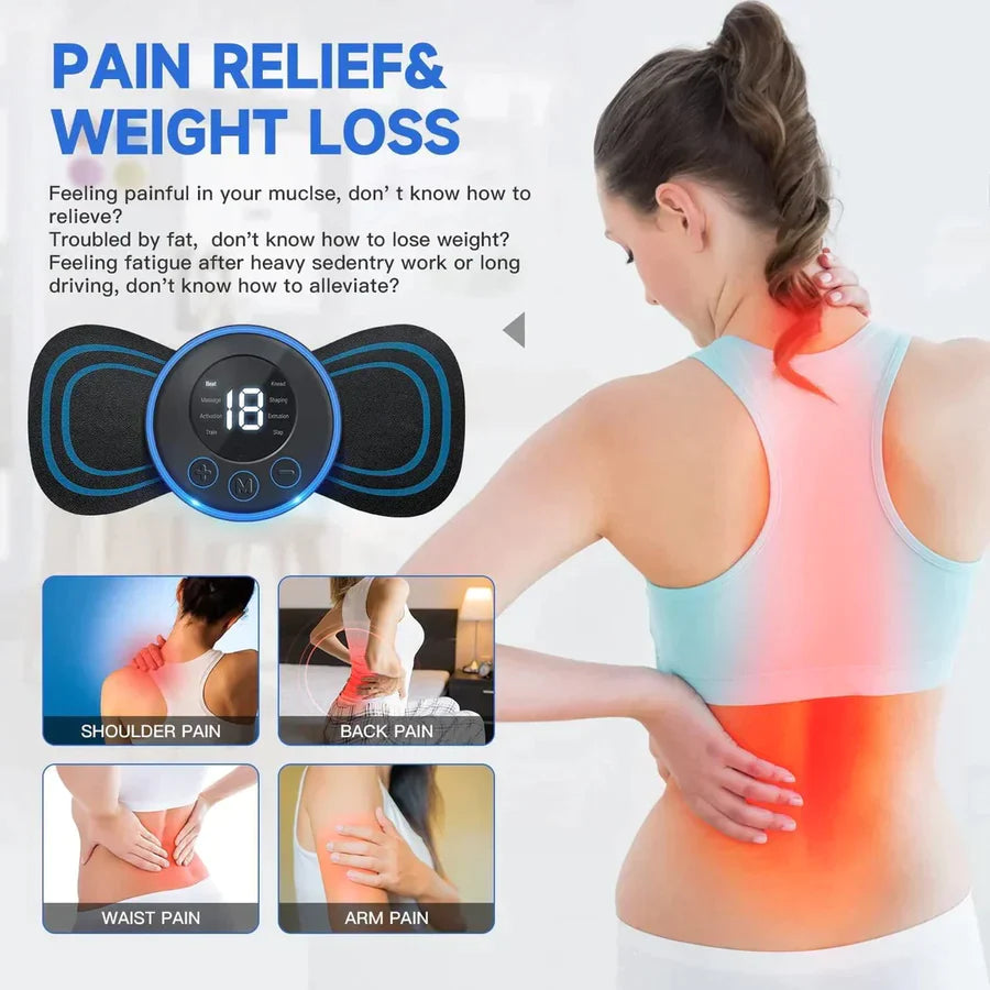 8 in 1 Mode Soothing Butterfly Portable Body Massager