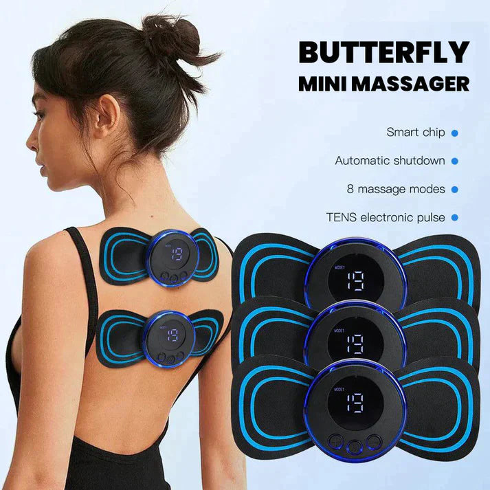 8 in 1 Mode Soothing Butterfly Portable Body Massager