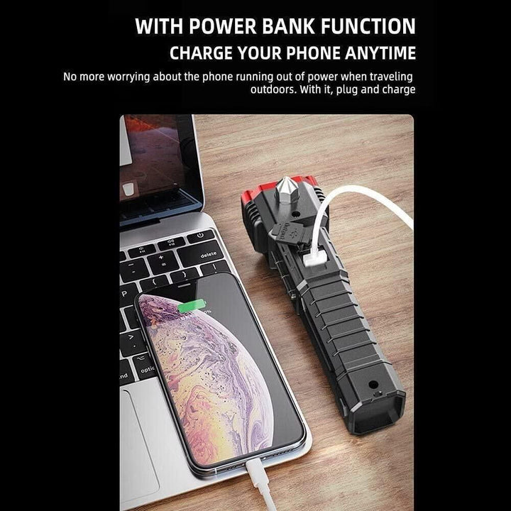 Portable LED Torch with Power Bank