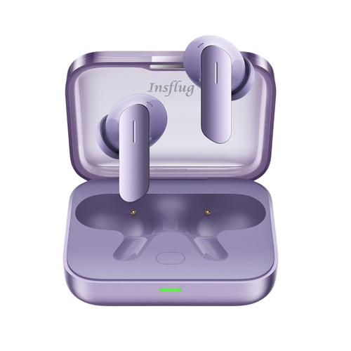 INSFLUG ANC Wireless Earbuds – 49dB Adaptive Noise Cancellation, LHDC Audio, 30H Playback