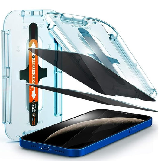 Easy Fit Self Applied Tempered Glass Screen Protector for iPhone, Easy Installation Frame