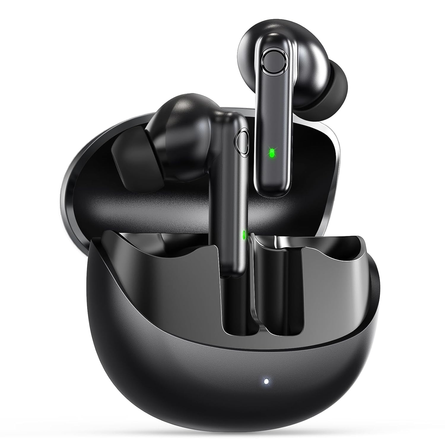 Wireless Earbuds, Hi-Fi Stereo Sound Bluetooth Earbuds with 6-Mic ENC for Clear Calls, IPX7 Waterproof Sport, 40H Playtime with Fast Charging Case, Ergonomic Design for All-Day Comfort