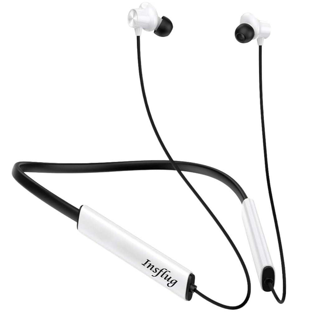 Magnetic On/Off Wireless in Ear Neckband with Up to 60 hrs Playtime, Dual Device Pairing, ENx Tech, ASAP Charging, BTv5.3,IPX5,Type-C Interface & Magnetic Power Buds, NewGen-86