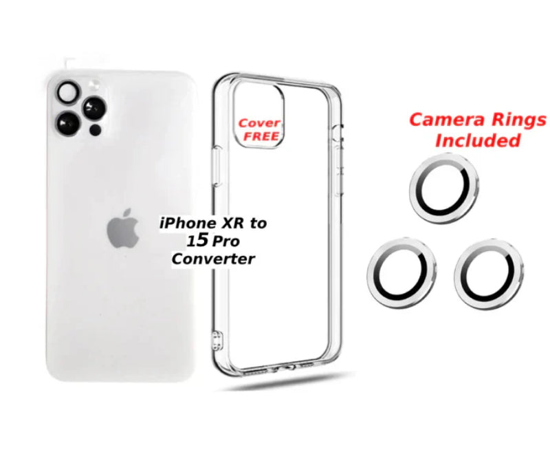 iPhone XR to 15 Pro Converter, Cover, Camera Rings Full Kit