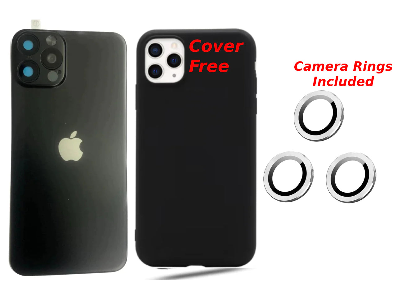 iPhone X/XS to 15 Pro Converter, Cover, Camera Rings Included