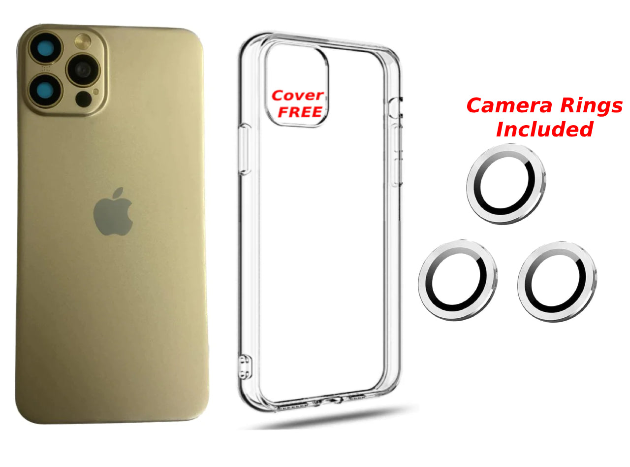 iPhone X/XS to 15 Pro Converter, Cover, Camera Rings Included