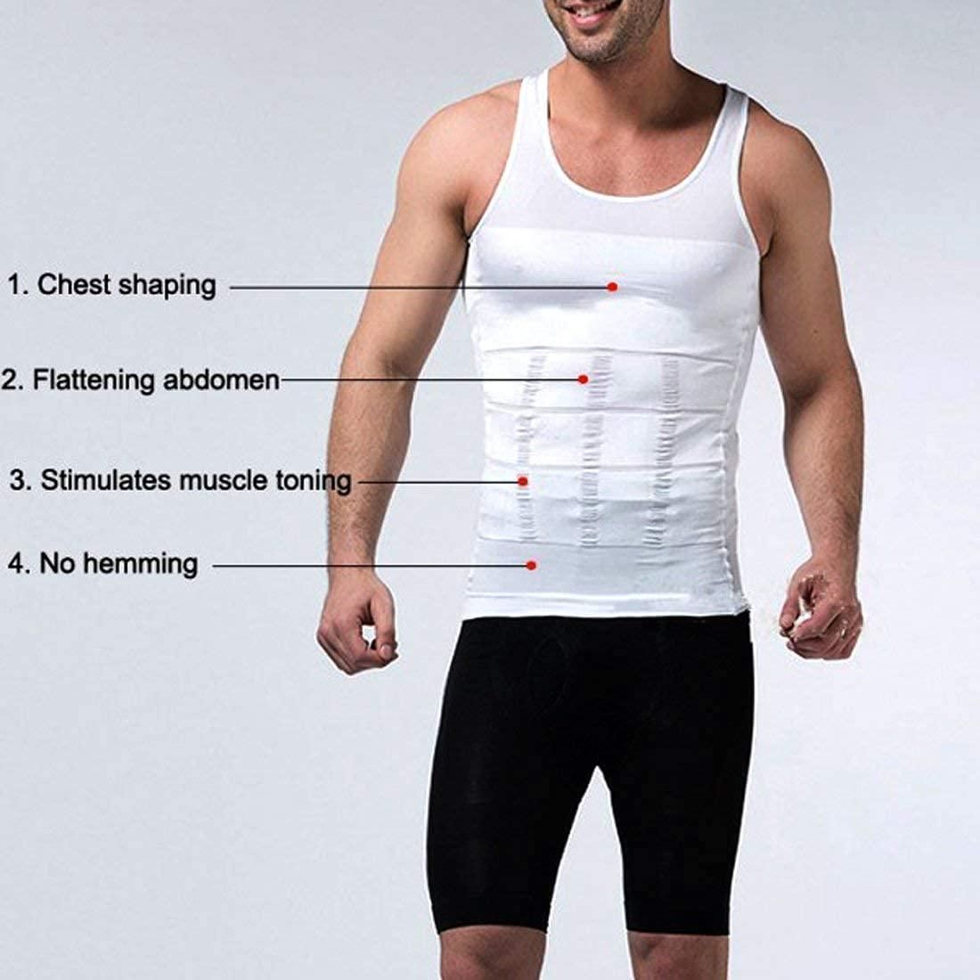 Tummy Tucker Slim N Lift Shaper Belly Buster Underwear Vest Compression for Men