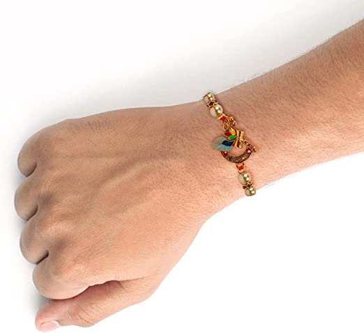 RAKHI BUMPER GIFT OFFER-Elegant Design Rakhi and a High Bass EarPODs Pro with auto connect feature