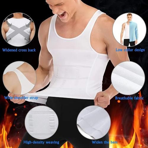 Tummy Tucker Slim N Lift Shaper Belly Buster Underwear Vest Compression for Men