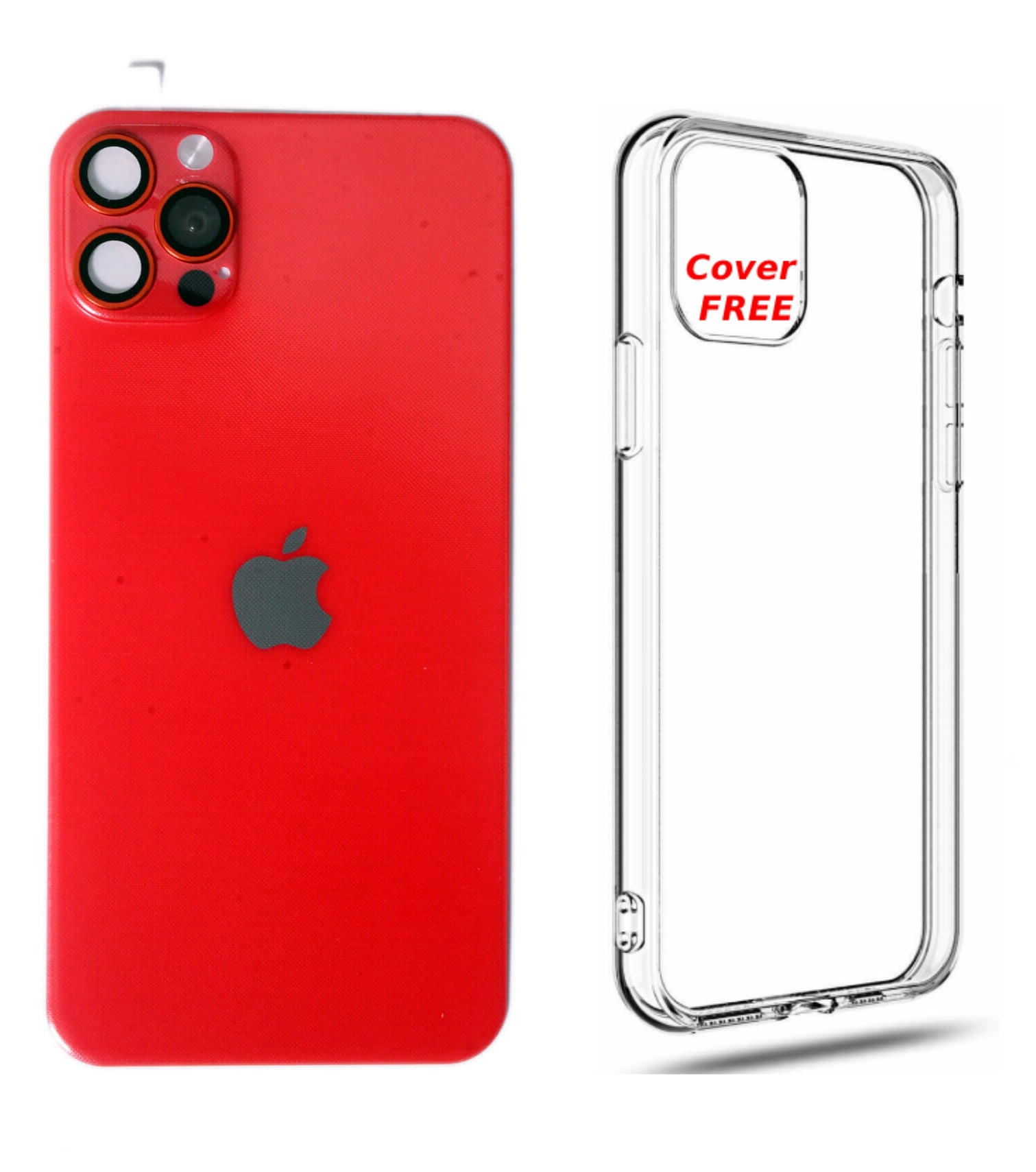 lpPhone 11 To 12 Pro Converter Back Camera Lens Cover Full Screen Protector With logo