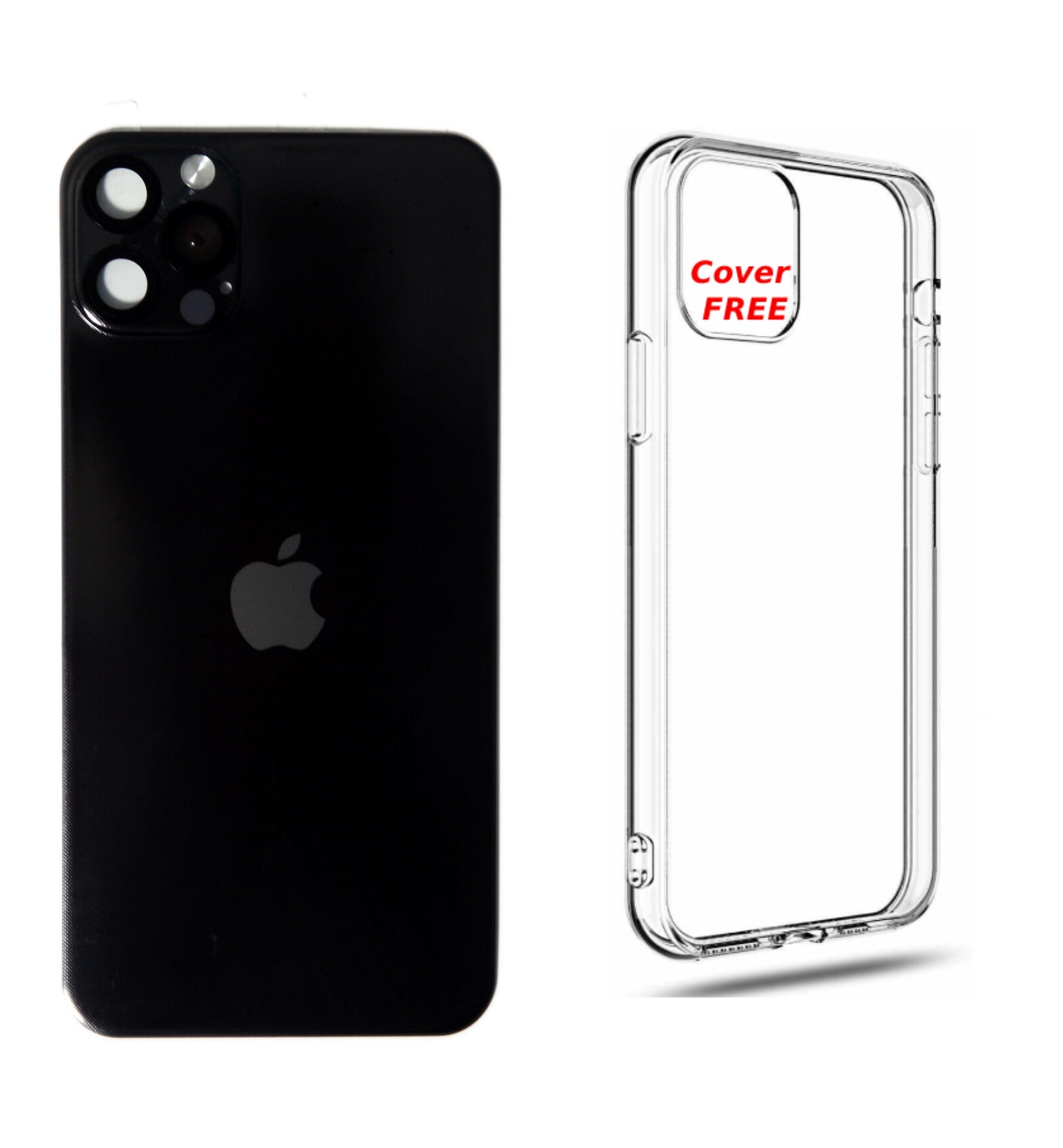 lpPhone 11 To 12 Pro Converter Back Camera Lens Cover Full Screen Protector With logo