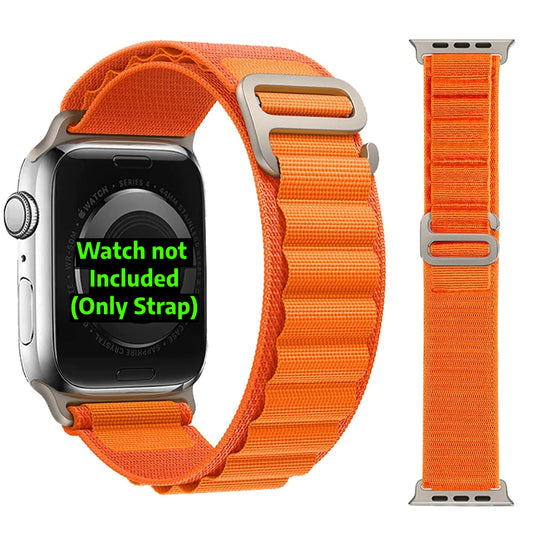 Premium OG High quality Alpine Loop Strap By Compatible For Smart-Watch Ultra and Seriess 7/6/5/4/4/2/1